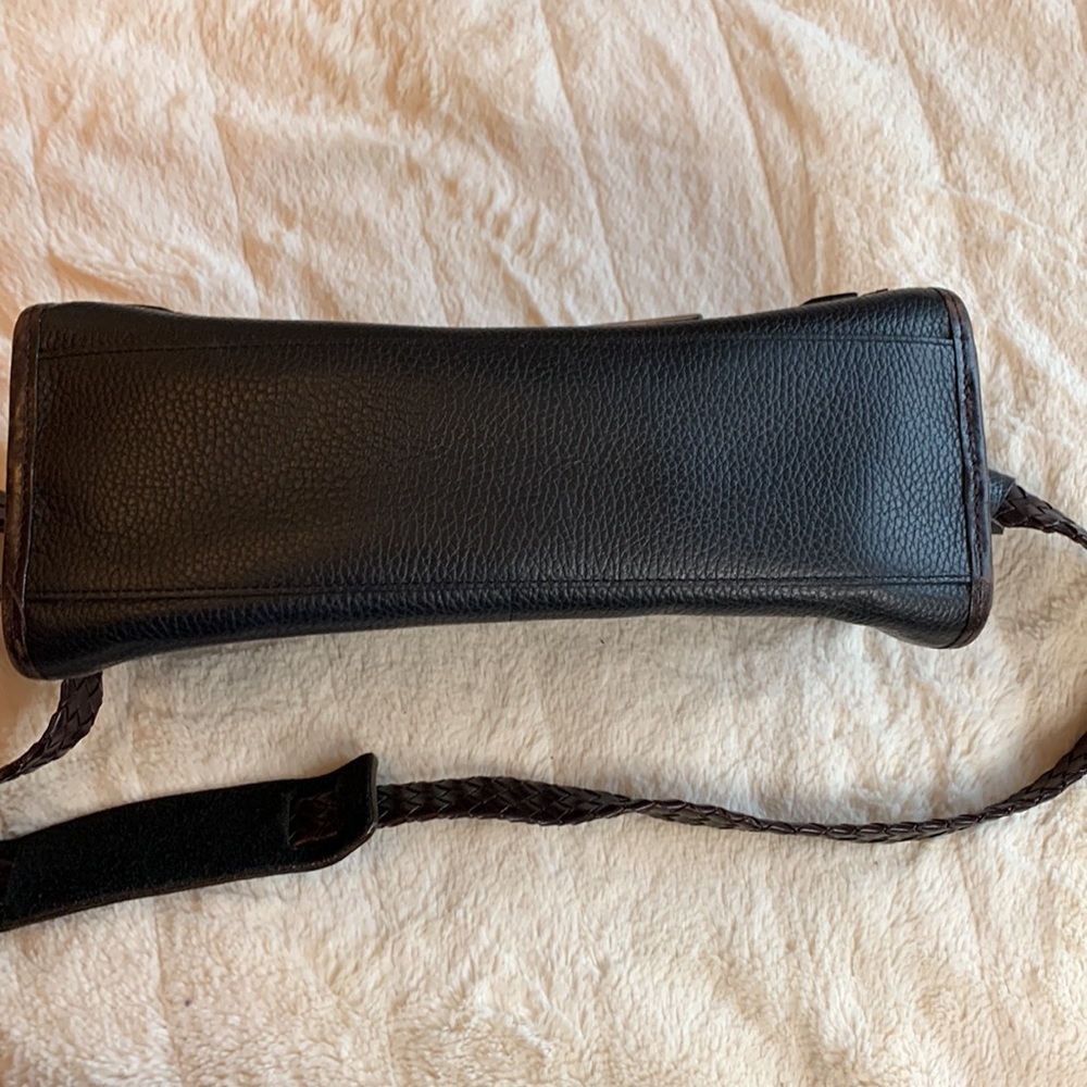 Brighton Black and Brown Leather Rectangle Bag - Picture 8 of 12